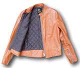 Women's Bristol Leather Vintage Cafe Racer Jacket