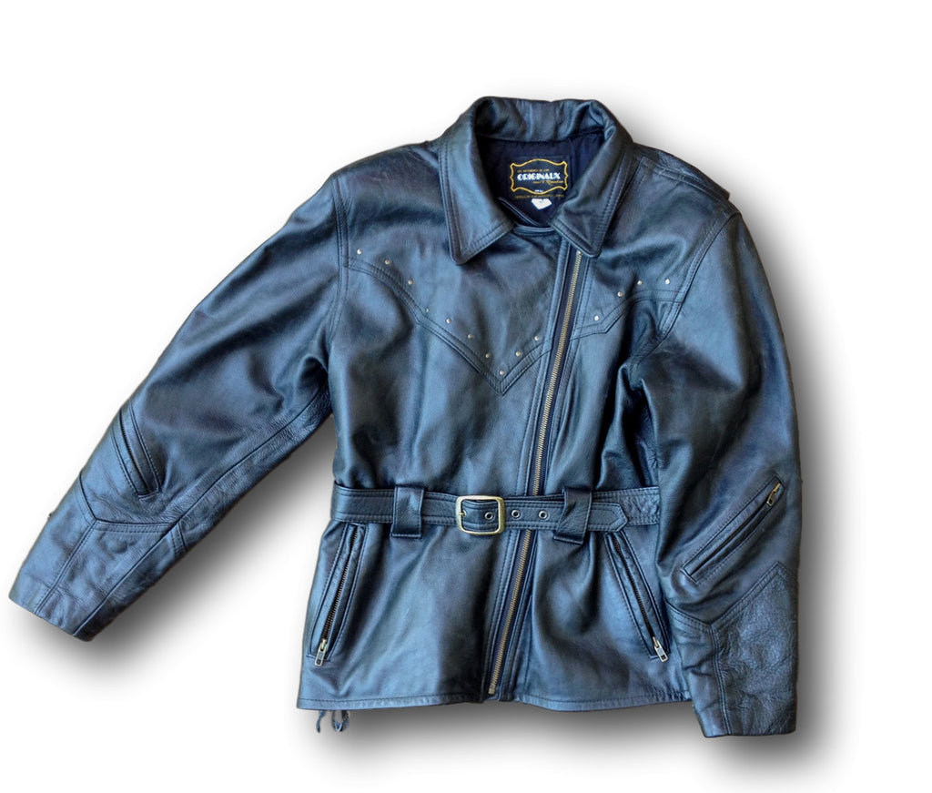 Unisex Vetements De Cuir Originaux Leather Moto Jacket