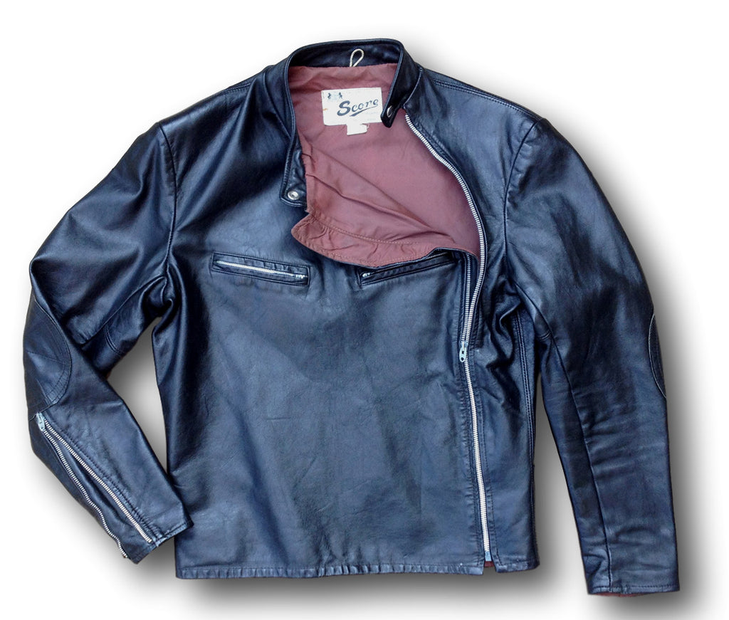 Score Sportswear Men's Vintage Cafe Racer Jacket (Super Rare